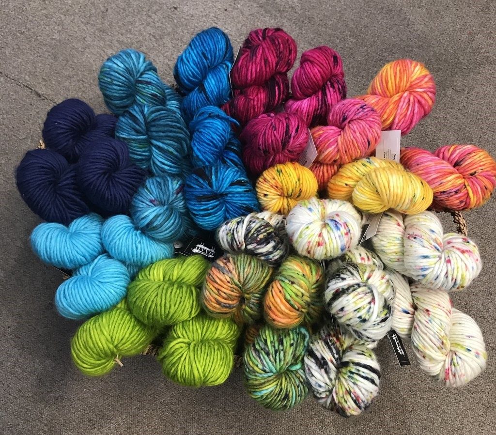 colorful yarns