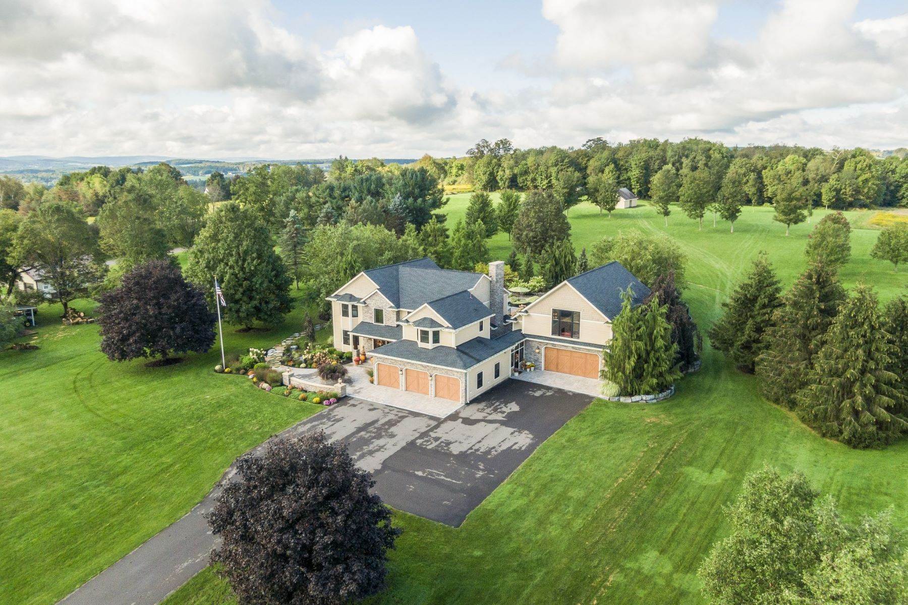 Single Family Homes for Sale at Magnificent Property is a Private Oasis 4545 Cosmos Hill Road Cortland, New York 13045 United States